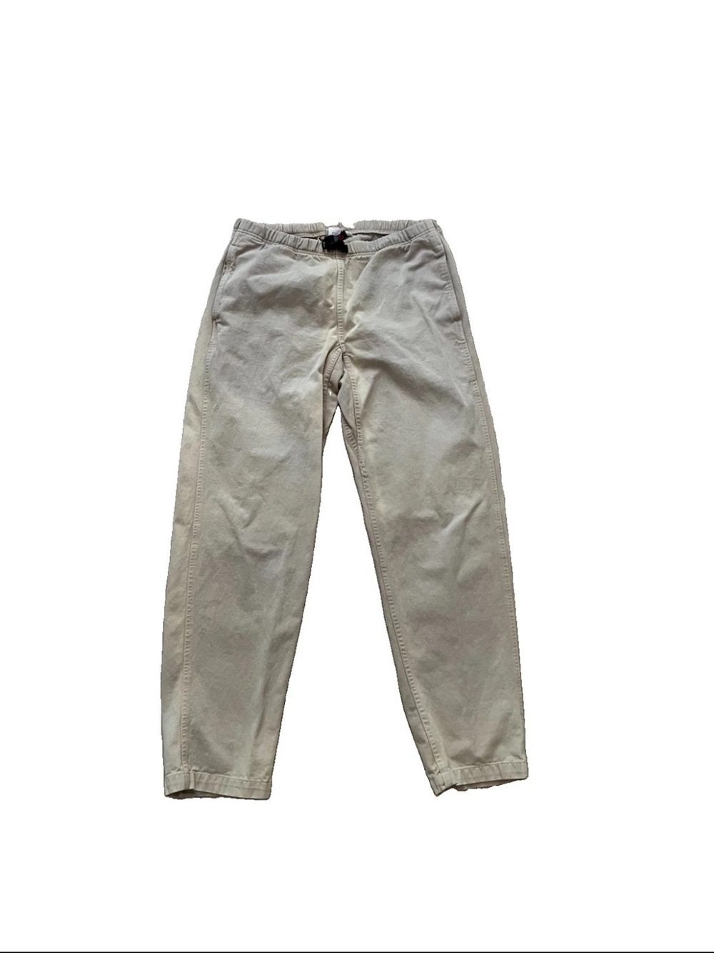 VTG Gramicci Men's 100% Cotton Tan Belted Jogger Pants Size Medium